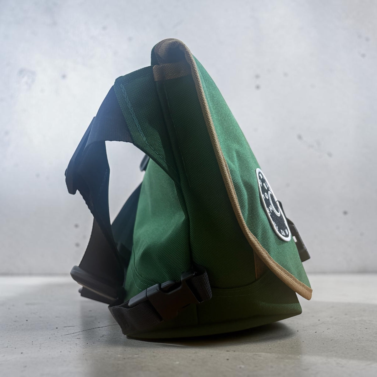 Xtra small Forest Green with tan sling