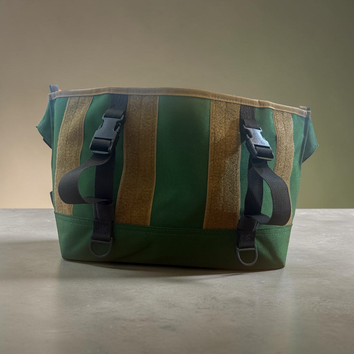 Xtra small Forest Green with tan sling