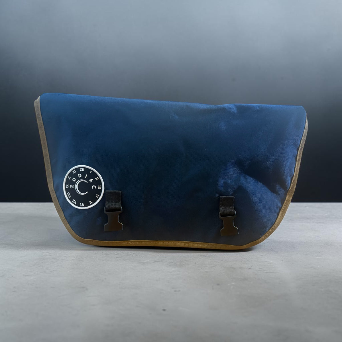 Xtra small Navy Blue with tan sling